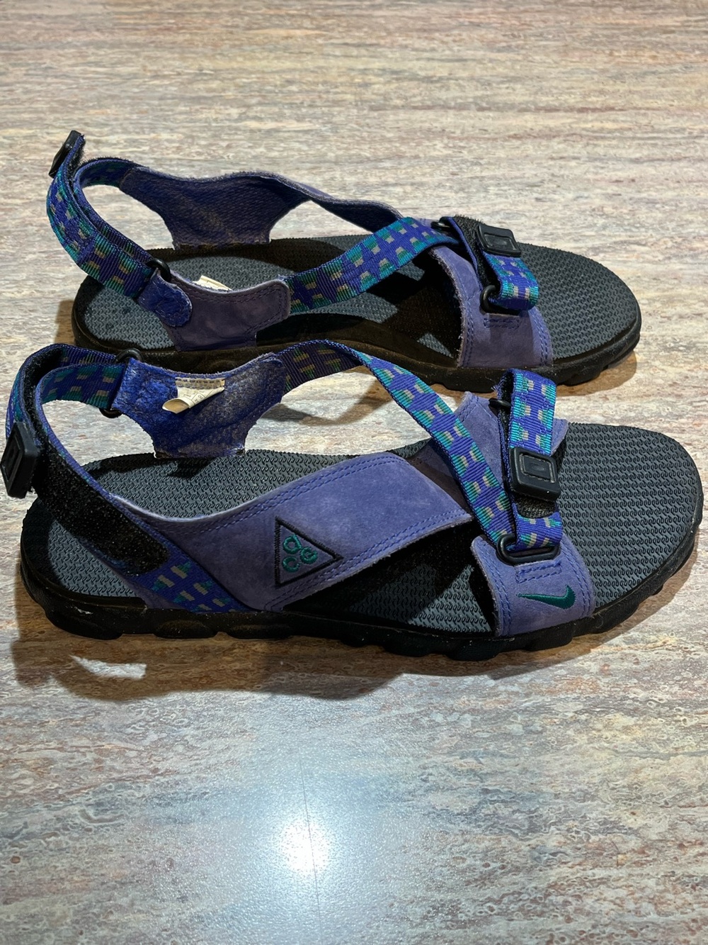 TEVA Strappy Purple Suede Sandals 10 - Picture 4 of 12